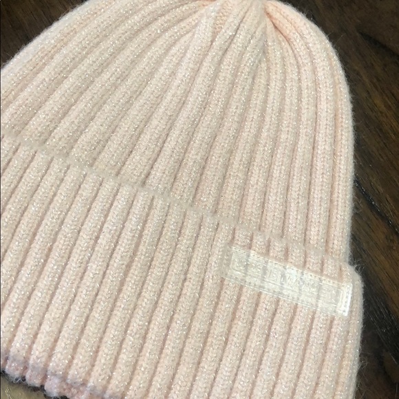 Steve Madden Accessories - Steve Madden Metallic Blush Beanie NWOT